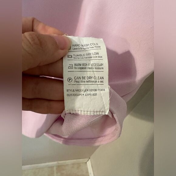 VINCE LAYERED V CREPE BLOUSE Sz XS - Picture 7 of 9